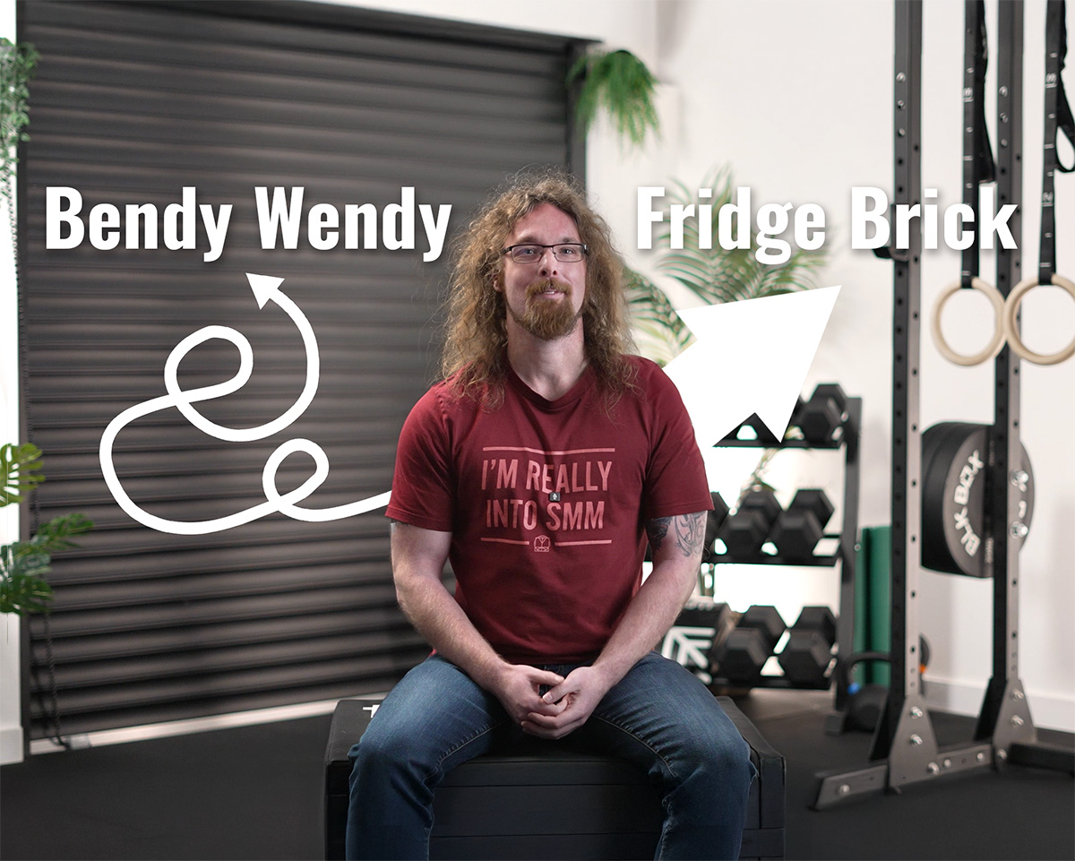 Bendy Wendy or Fridge Brick intro pose