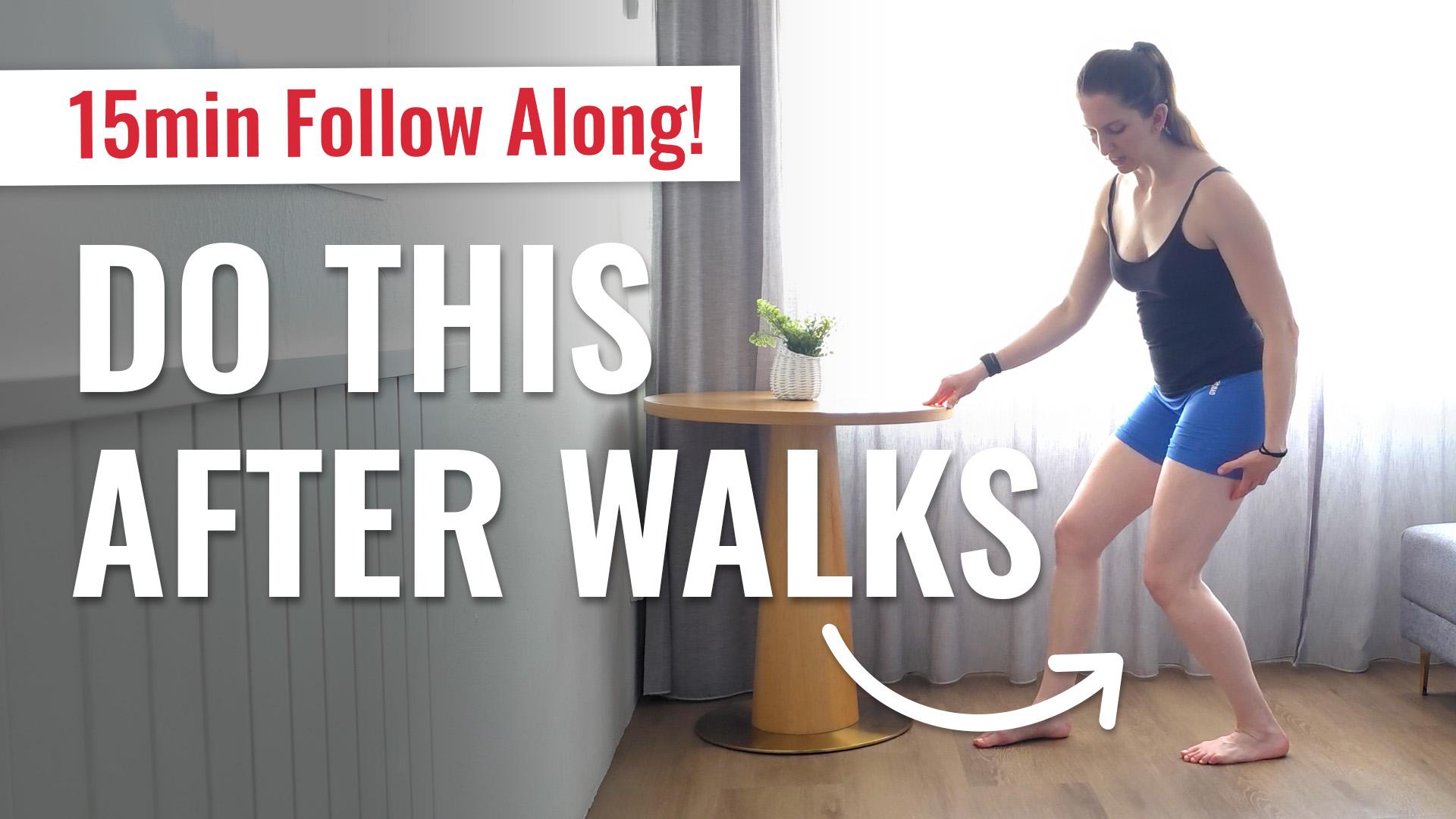 Reset your body after long walks! (For hip, knee, back & ankle pain) - Image